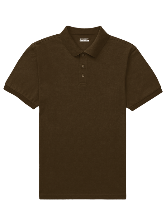 Coffee Brown Polo for Men - BURBENT®