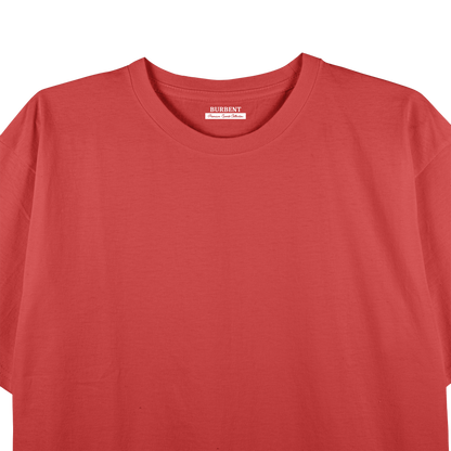 Carmine Red Unisex Regular Fit Tshirt - BURBENT®