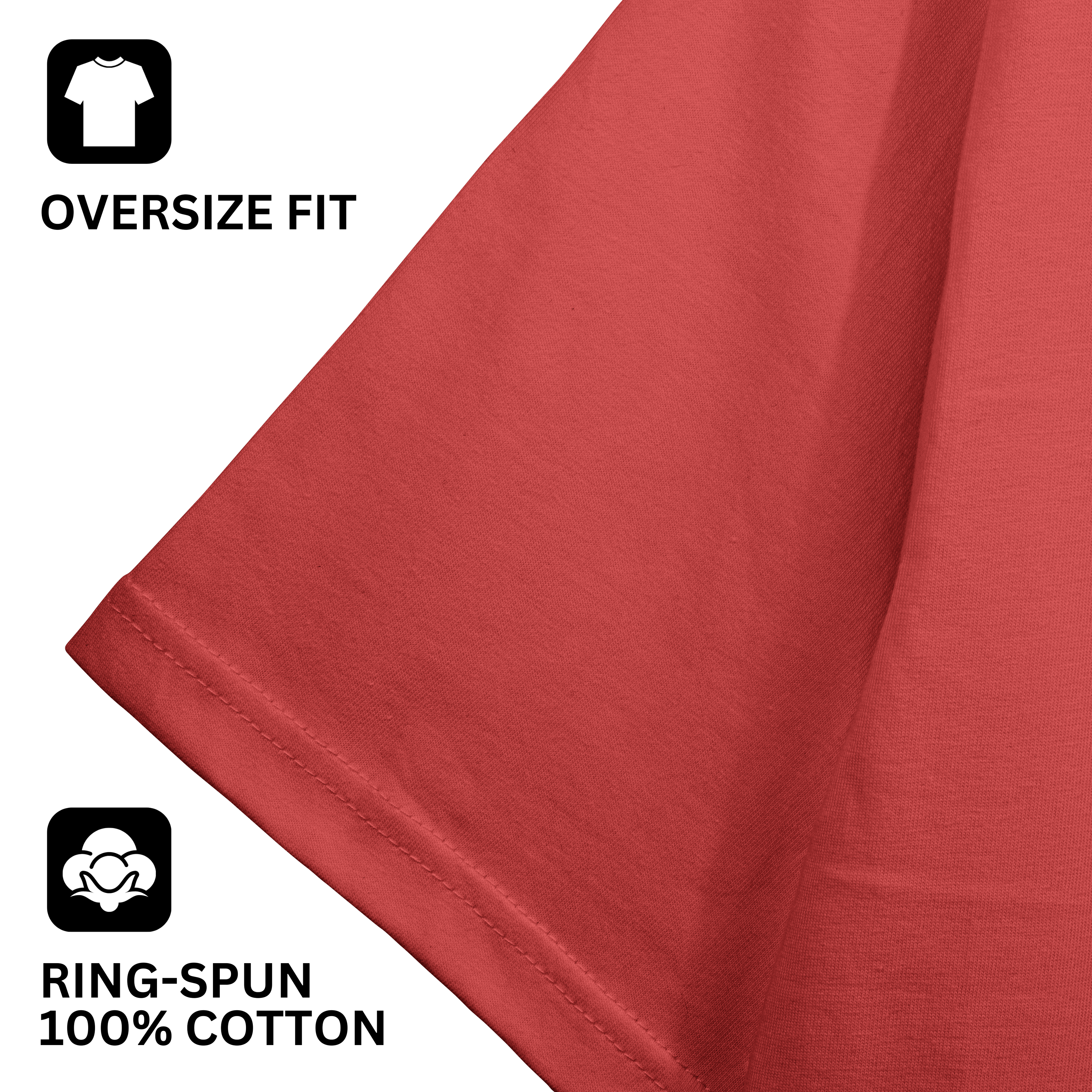 Coral Oversized Fit Unisex Tshirt