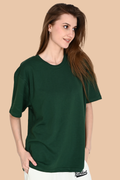 Dark Green Unisex Oversized French Terry T-Shirt