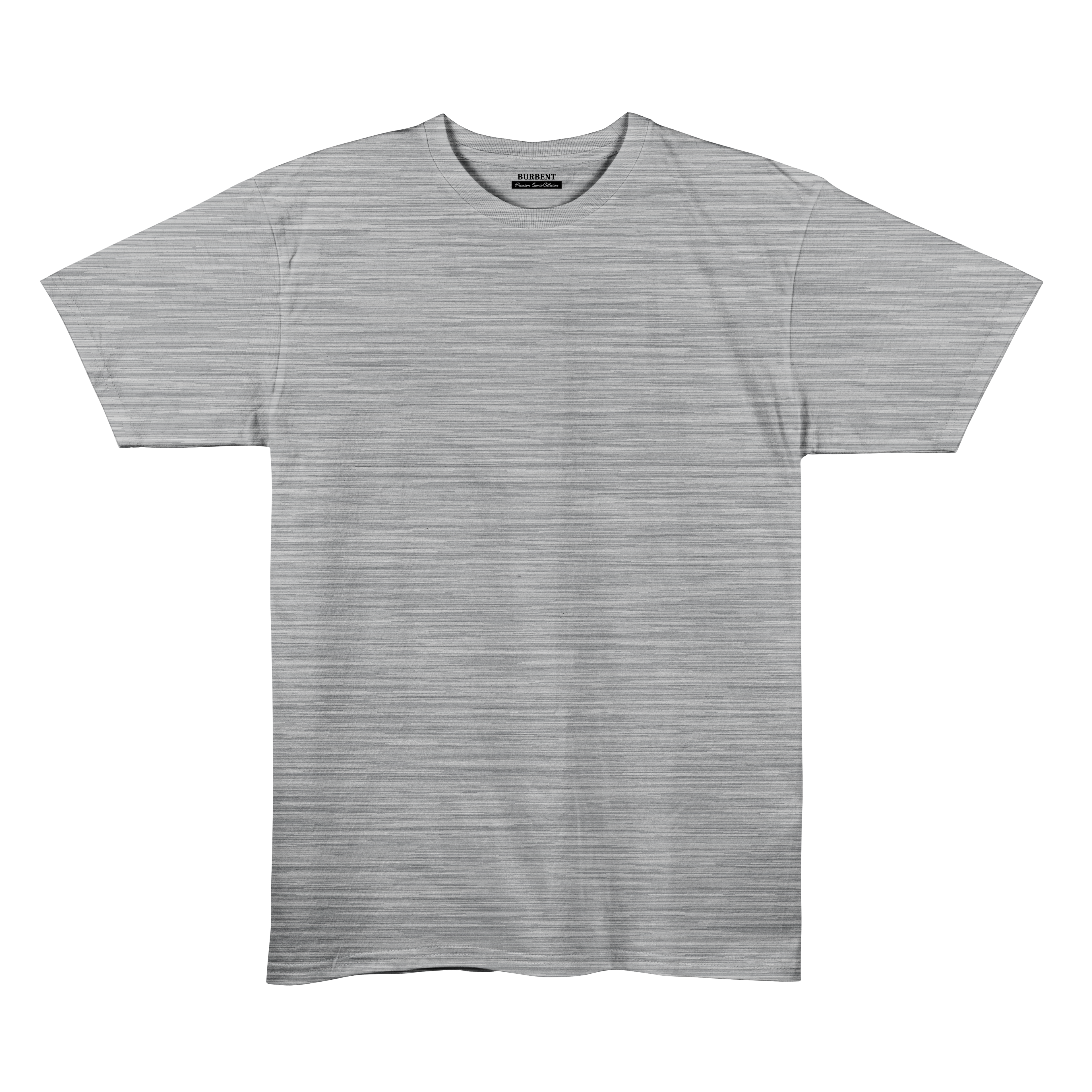 Grey Melange Unisex Regular Fit Tshirt - BURBENT®