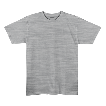 Grey Melange Unisex Regular Fit Tshirt - BURBENT®