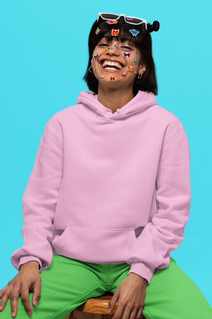 Baby Pink Unisex Sweatshirt Hoodie - BURBENT®