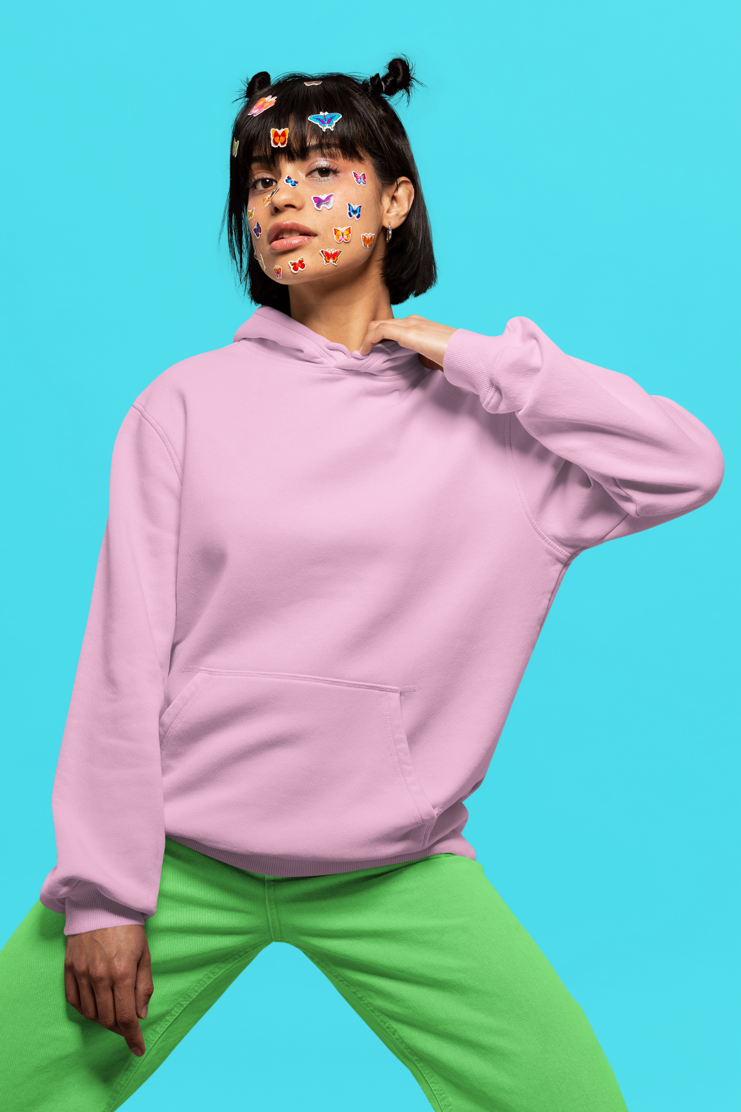 Baby Pink Unisex Sweatshirt Hoodie - BURBENT®