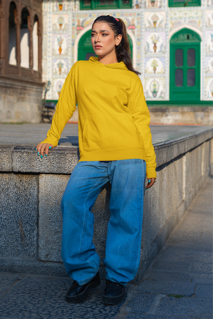 Mustard Yellow Unisex Sweatshirt Hoodie - BURBENT®