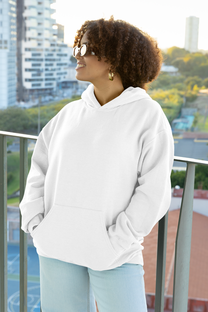 White Unisex Sweatshirt Hoodie - BURBENT®
