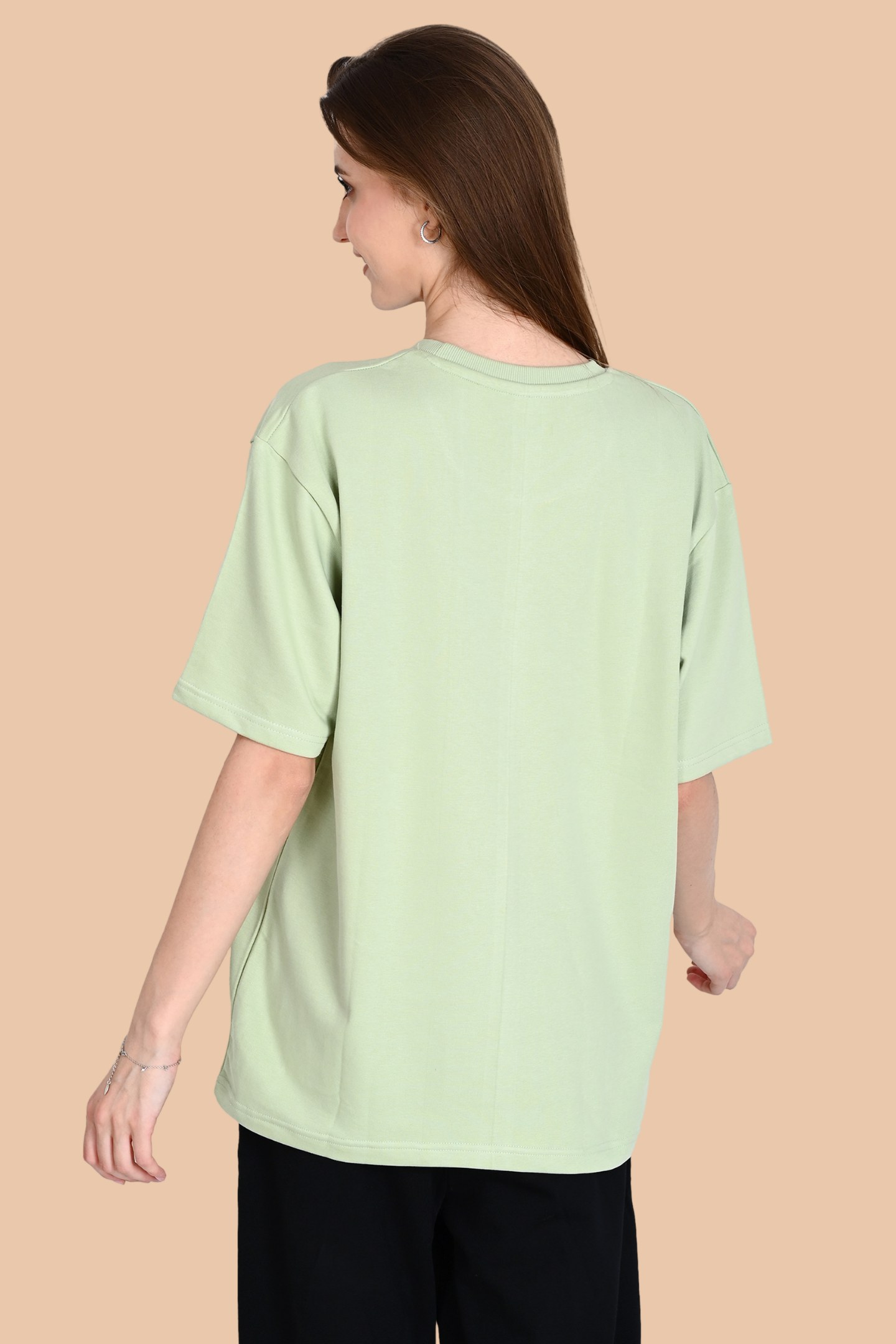 Jade Green Unisex Oversized French Terry T-Shirt