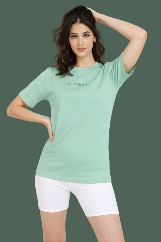Jade Green Oversized French Terry Unisex T-Shirt