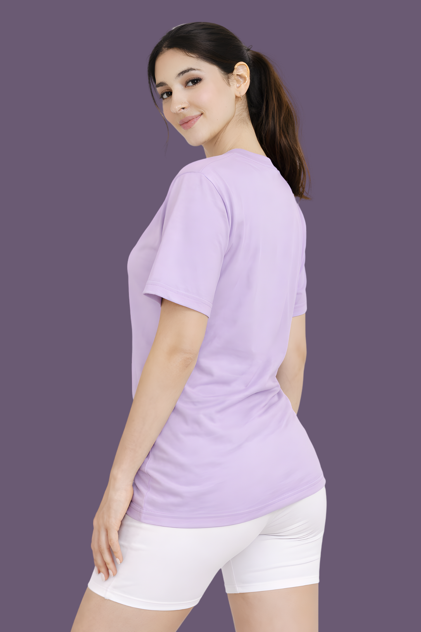 Lavender Oversized French Terry Unisex T-Shirt