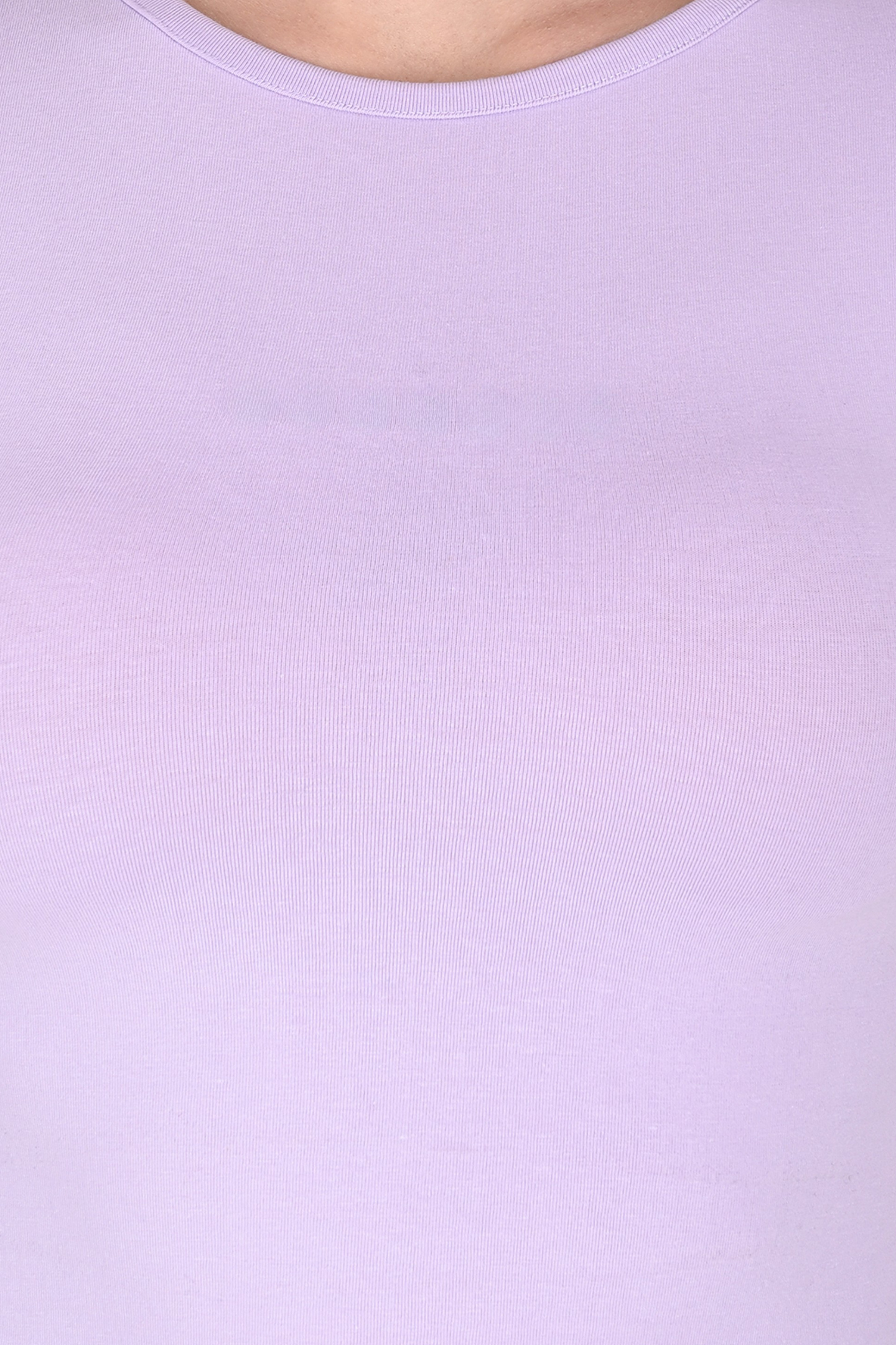 Lavender Fitted Crop Tee