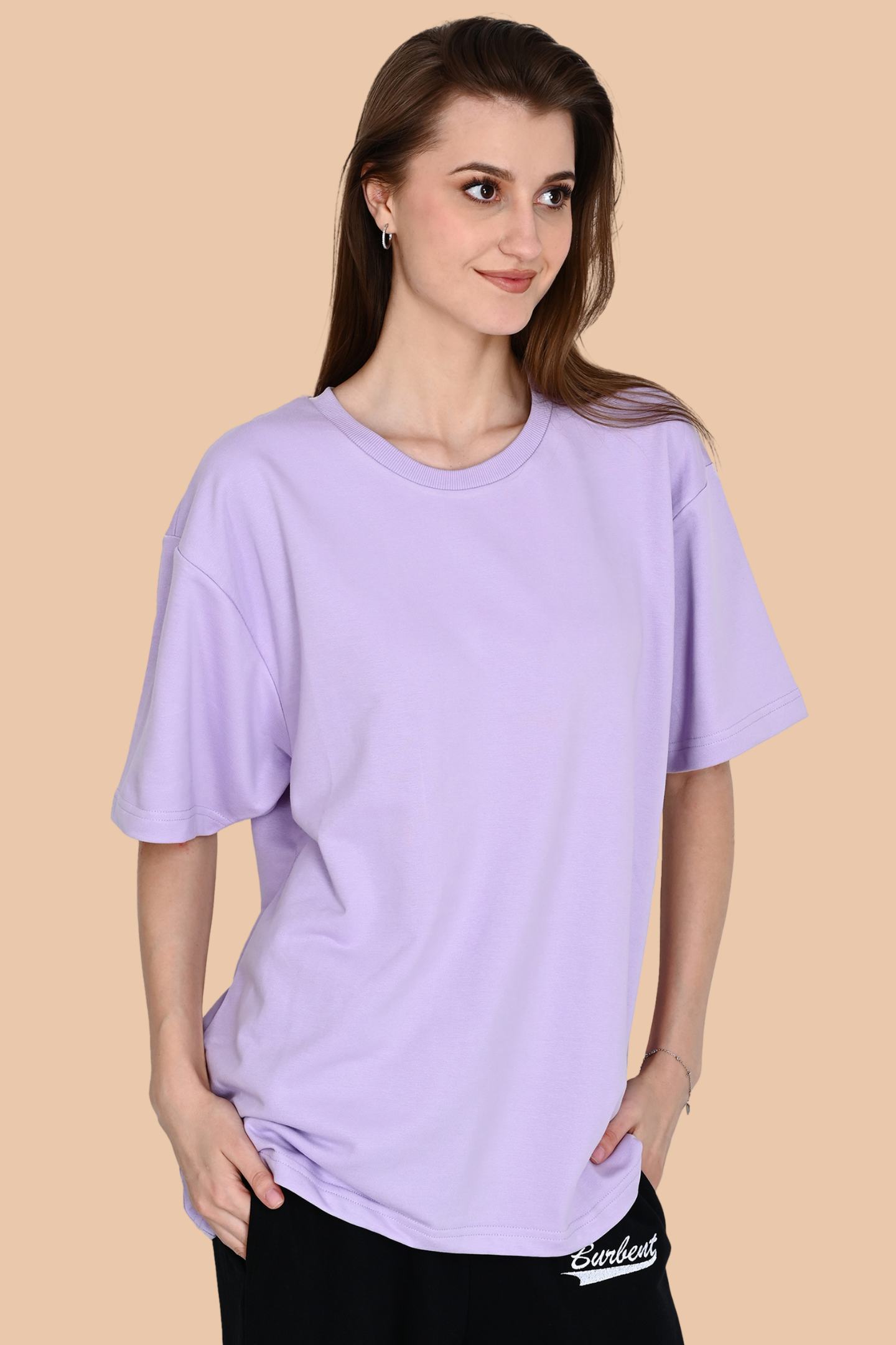 Lavender Unisex Oversized French Terry T-Shirt