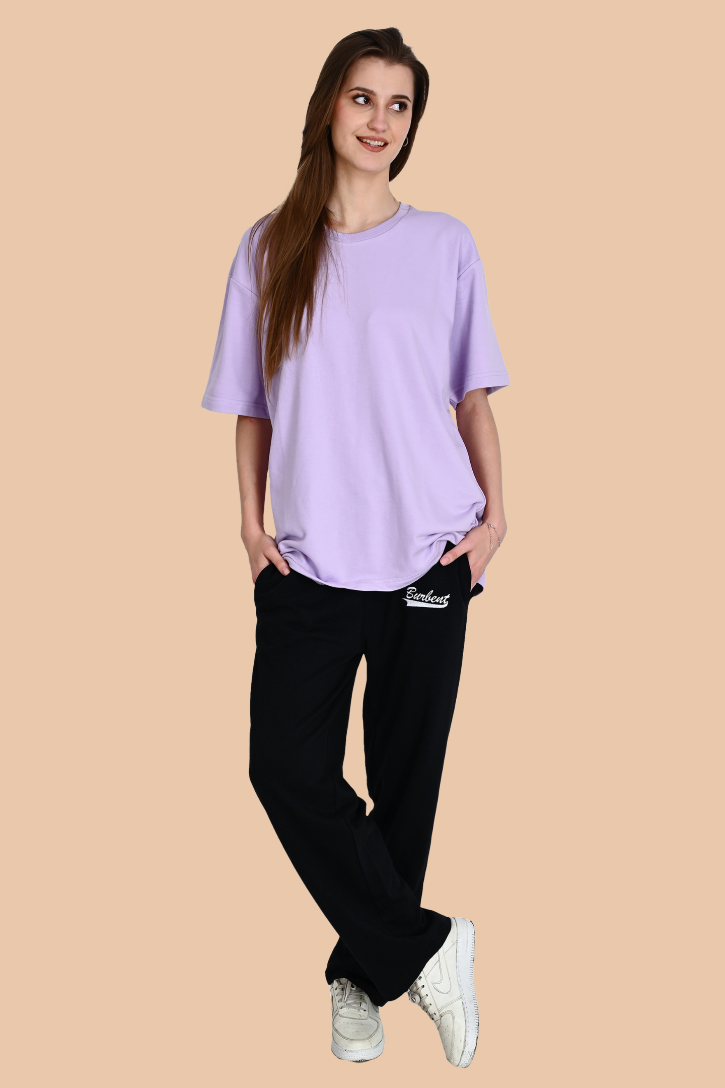 Lavender Unisex Oversized French Terry T-Shirt