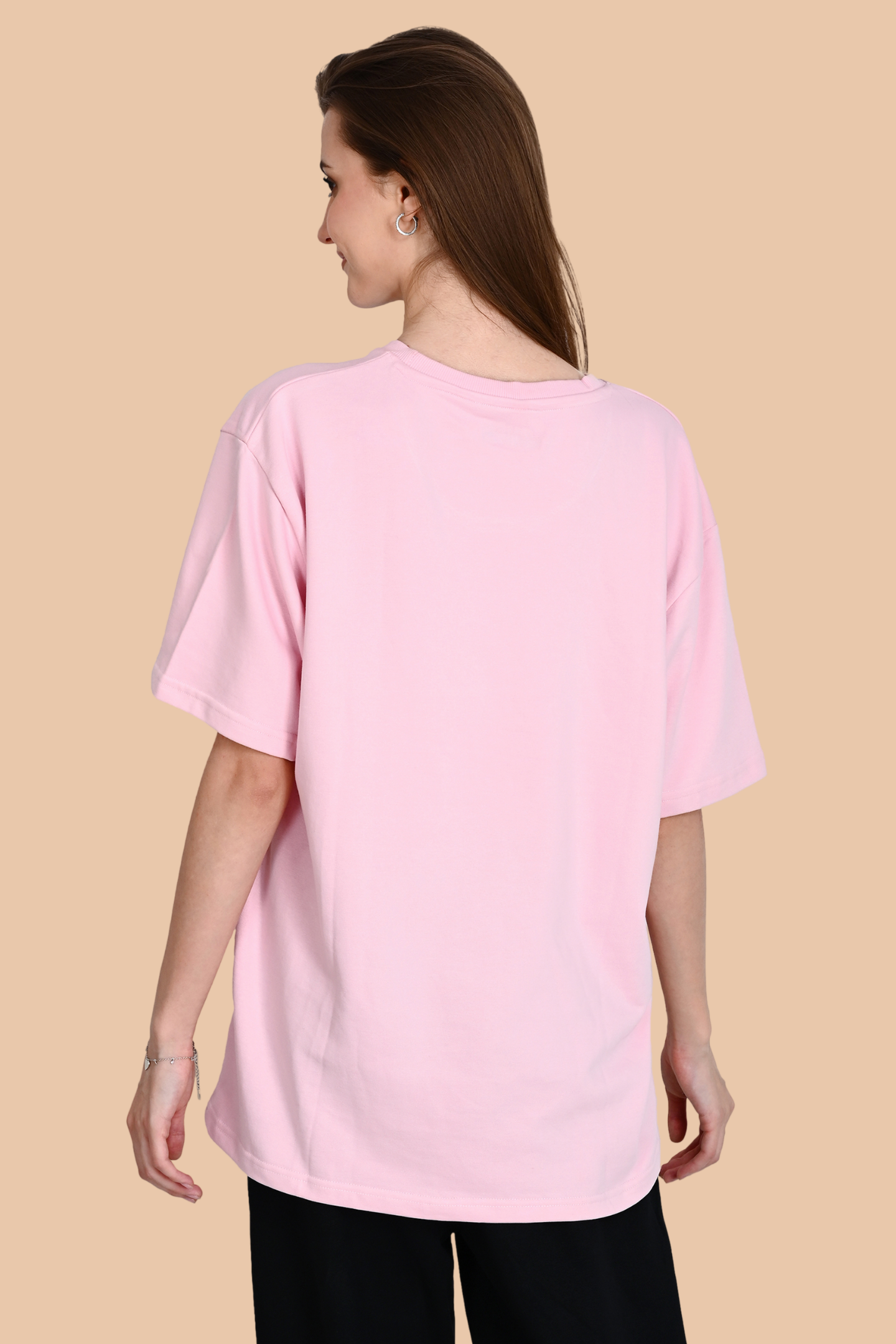 Light Pink Unisex Oversized French Terry T-Shirt