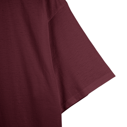 Maroon Unisex Regular Fit Tshirt - BURBENT®