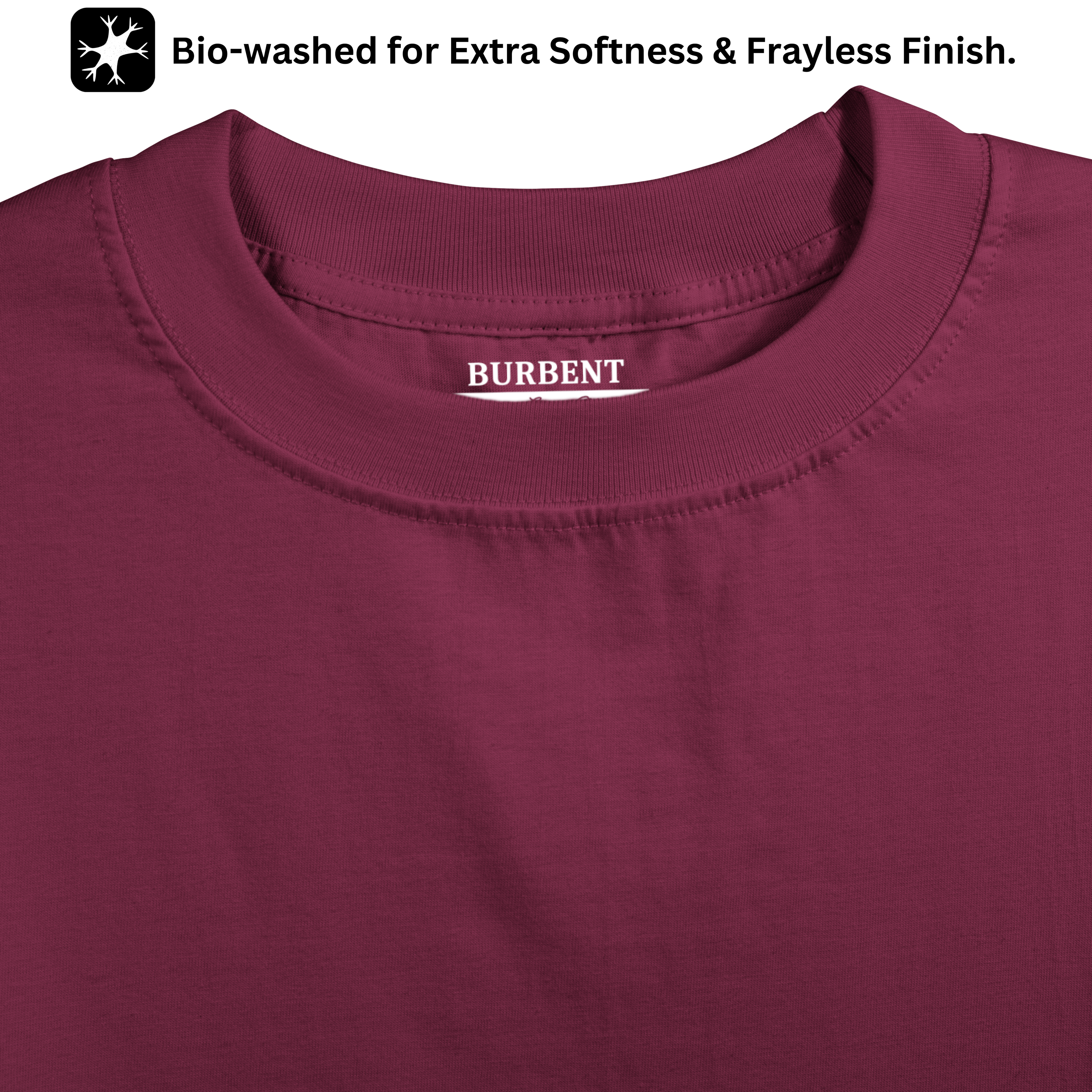 Maroon Oversized Fit Unisex Tshirt