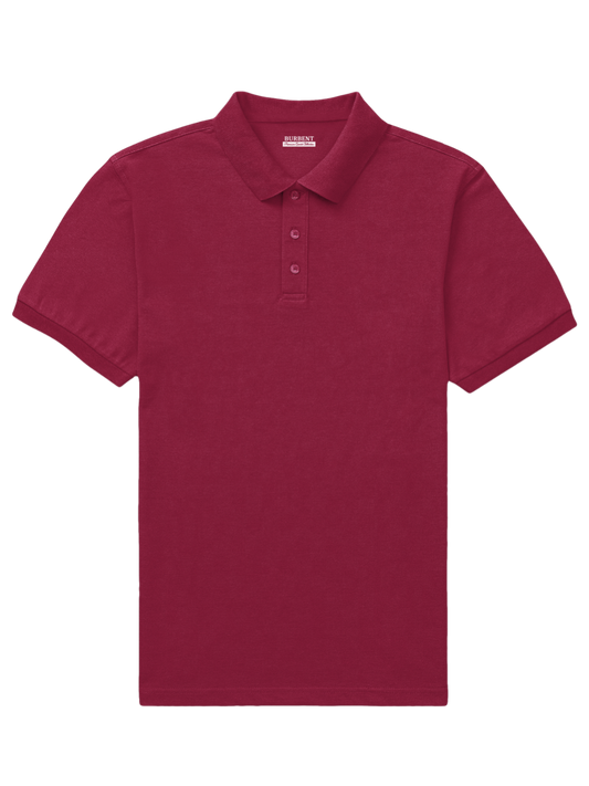 Maroon Polo For Men - BURBENT®