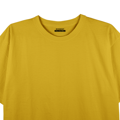 Mustard Unisex Regular Fit Tshirt - BURBENT®