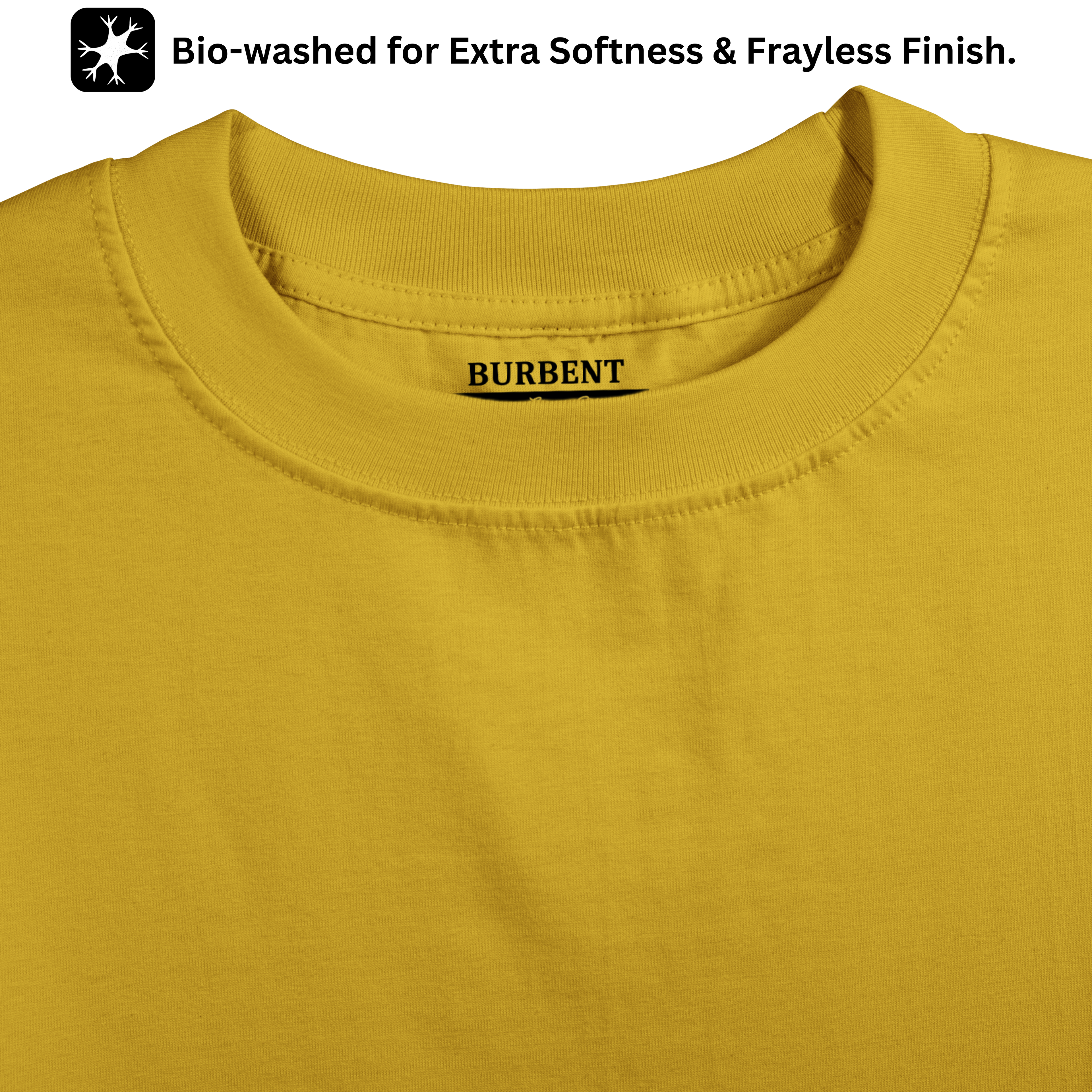 Golden Yellow Oversized Fit Unisex Tshirt