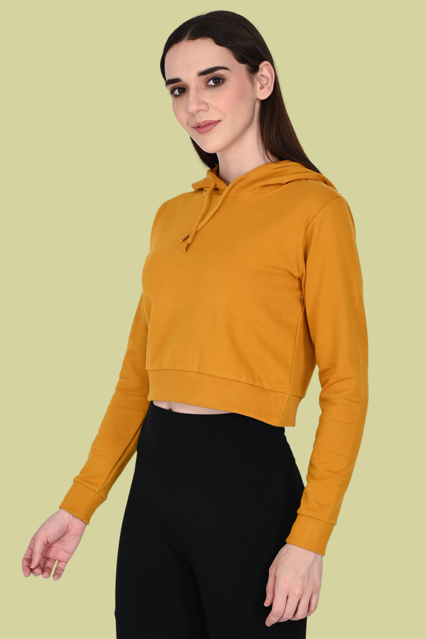 Mustard Crop Hoodie
