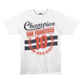 San Francisco Champion No. 10 Vintage Athletic Tee – White