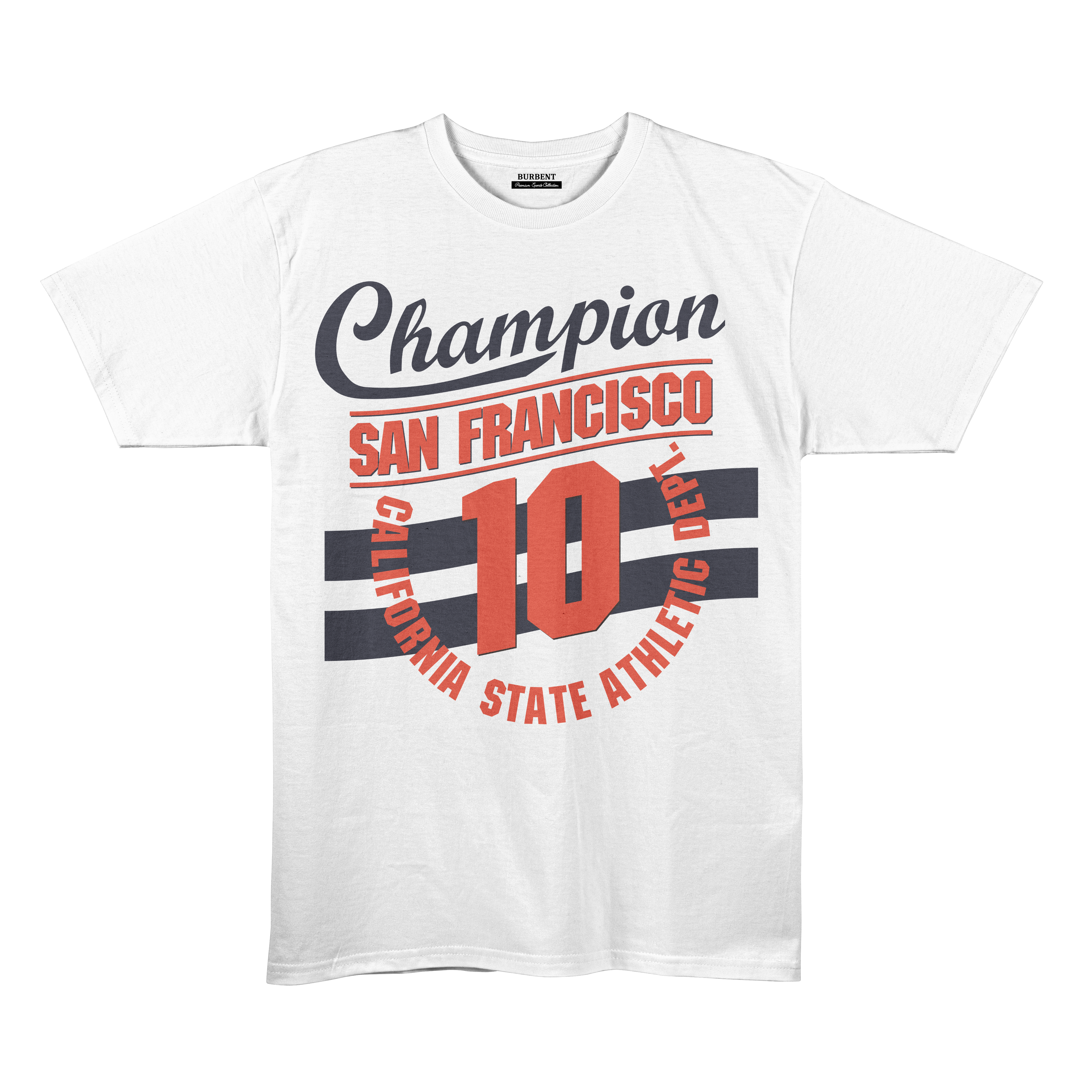 San Francisco Champion No. 10 Vintage Athletic Tee – White