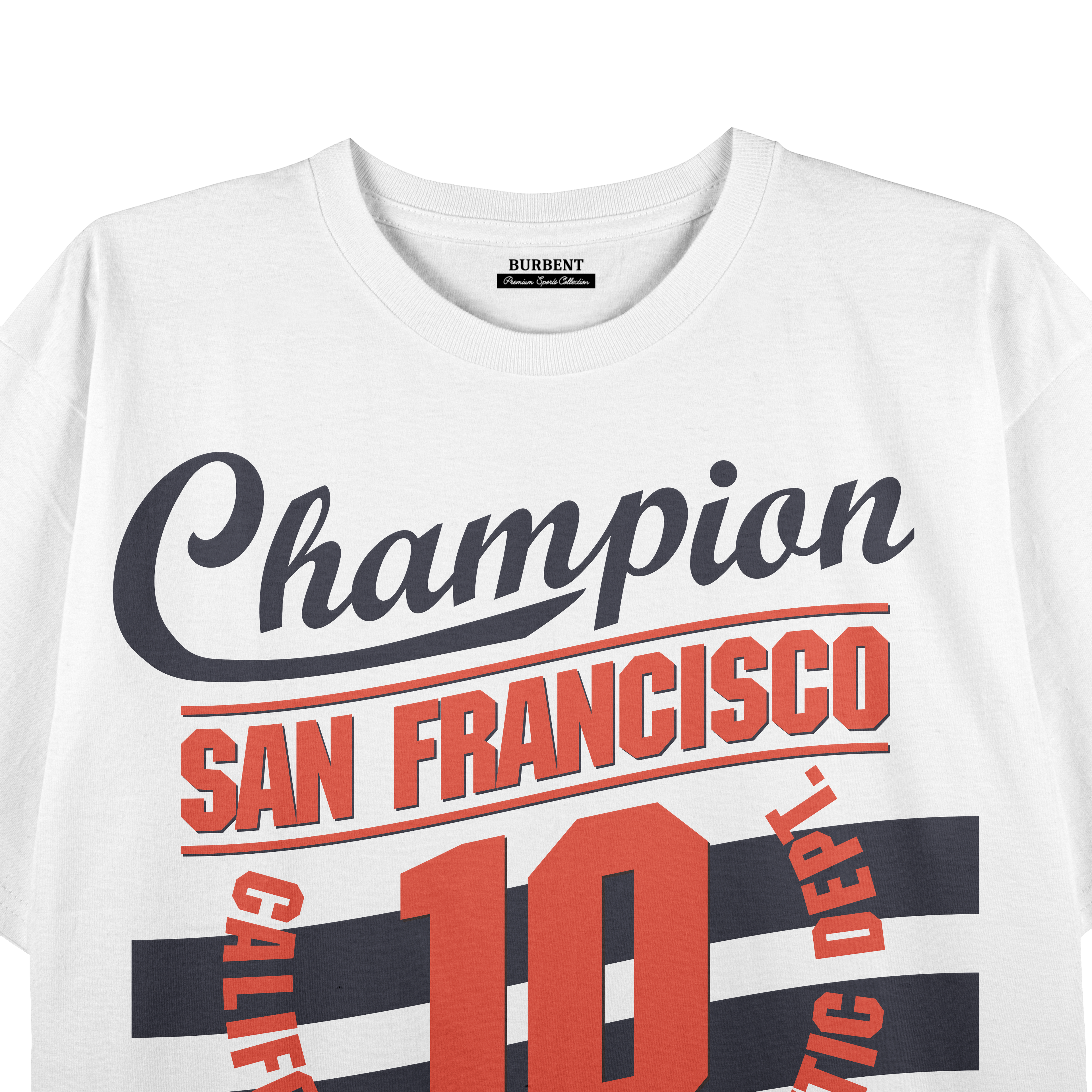 San Francisco Champion No. 10 Vintage Athletic Tee – White