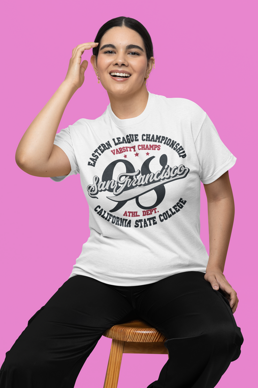 California State College Tee - White - BURBENT®