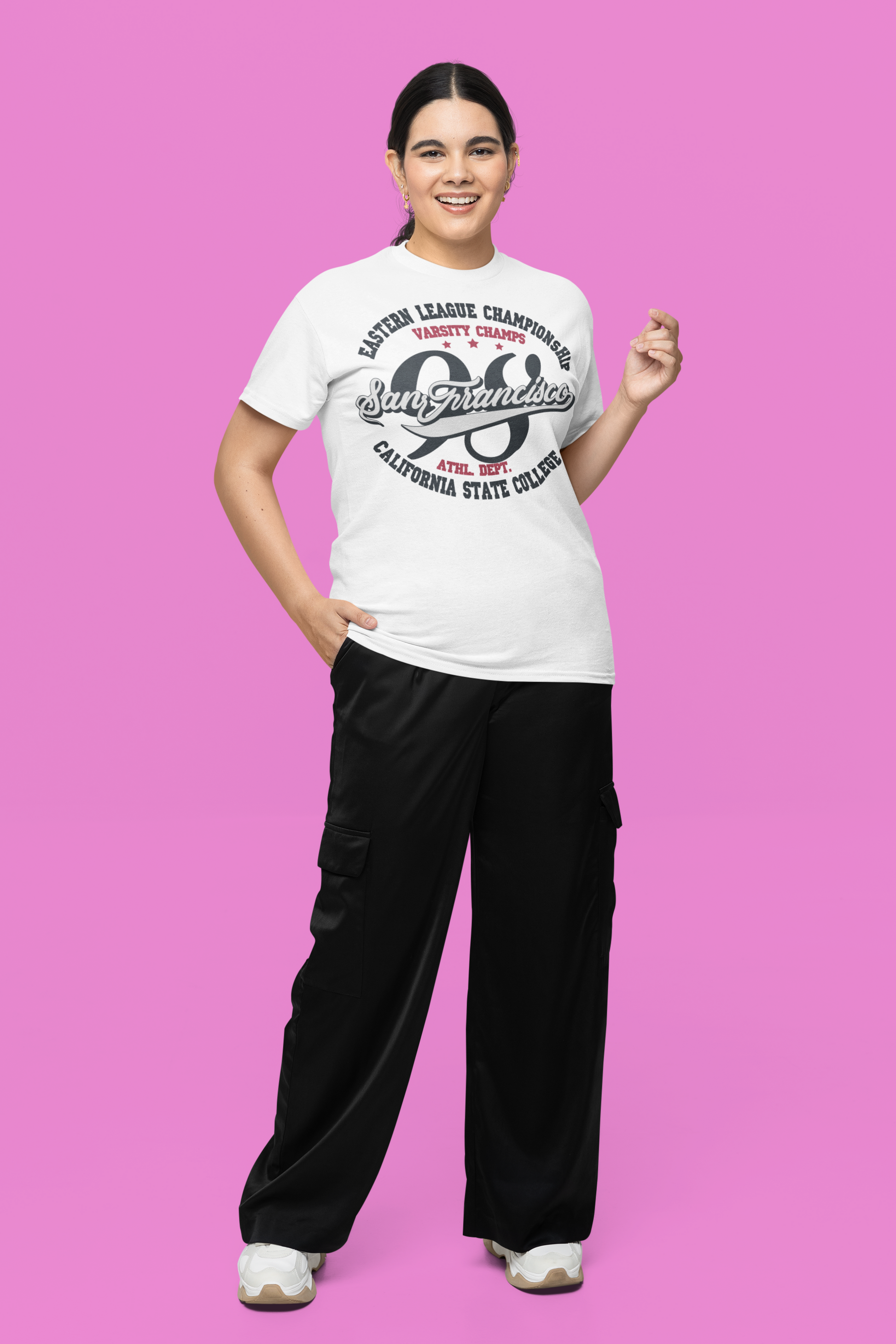 California State College Tee - White - BURBENT®