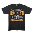 Brooklyn Athletic Champions Graphic Premium Stretch T-Shirt – Black