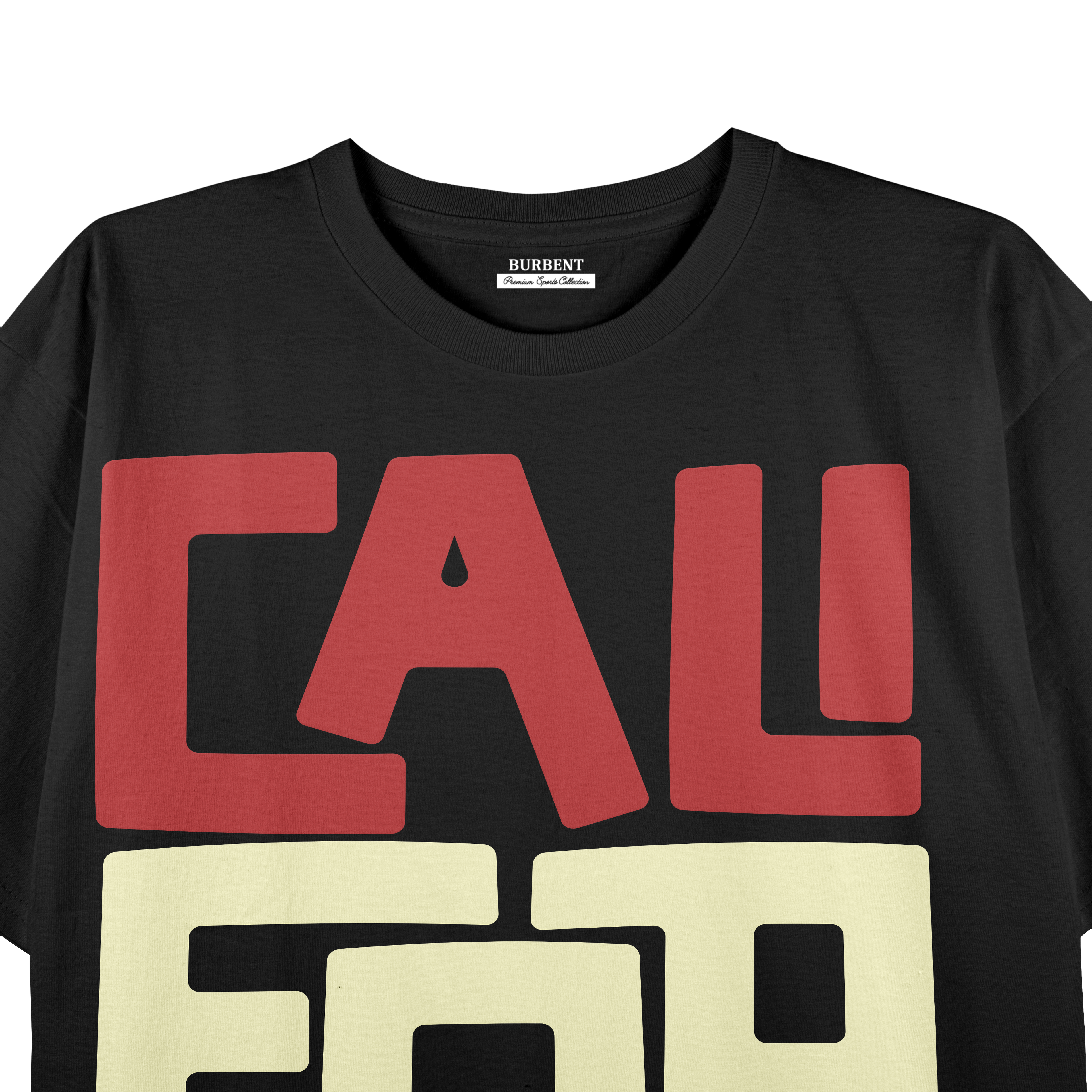 California Bold Block Graphic Premium Stretch T-Shirt – Black