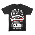 San Francisco Superior Club Graphic Premium Stretch T-Shirt – Black