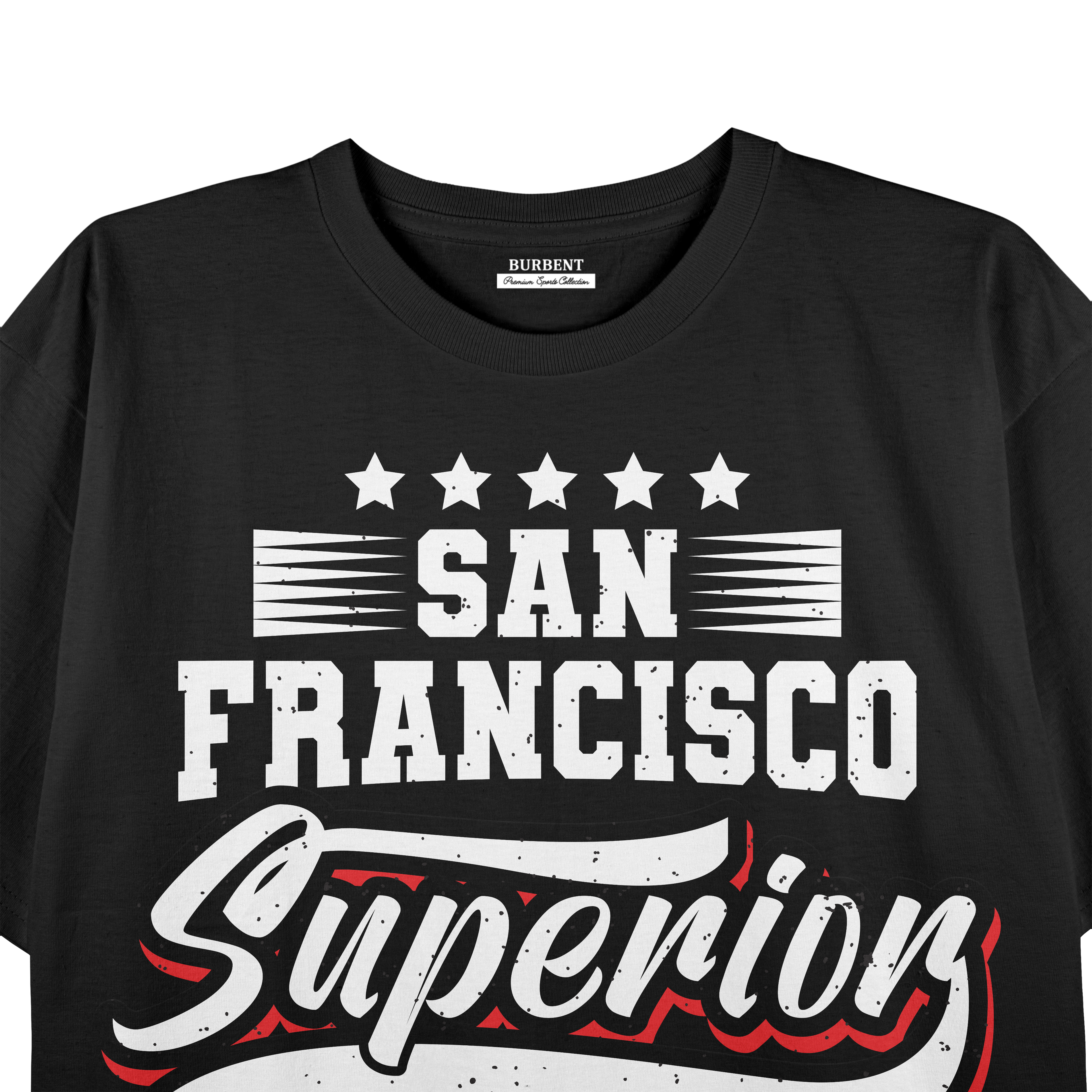 San Francisco Superior Club Graphic Premium Stretch T-Shirt – Black