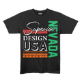 Superior Design USA Nevada Graphic Premium Stretch T-Shirt – Black