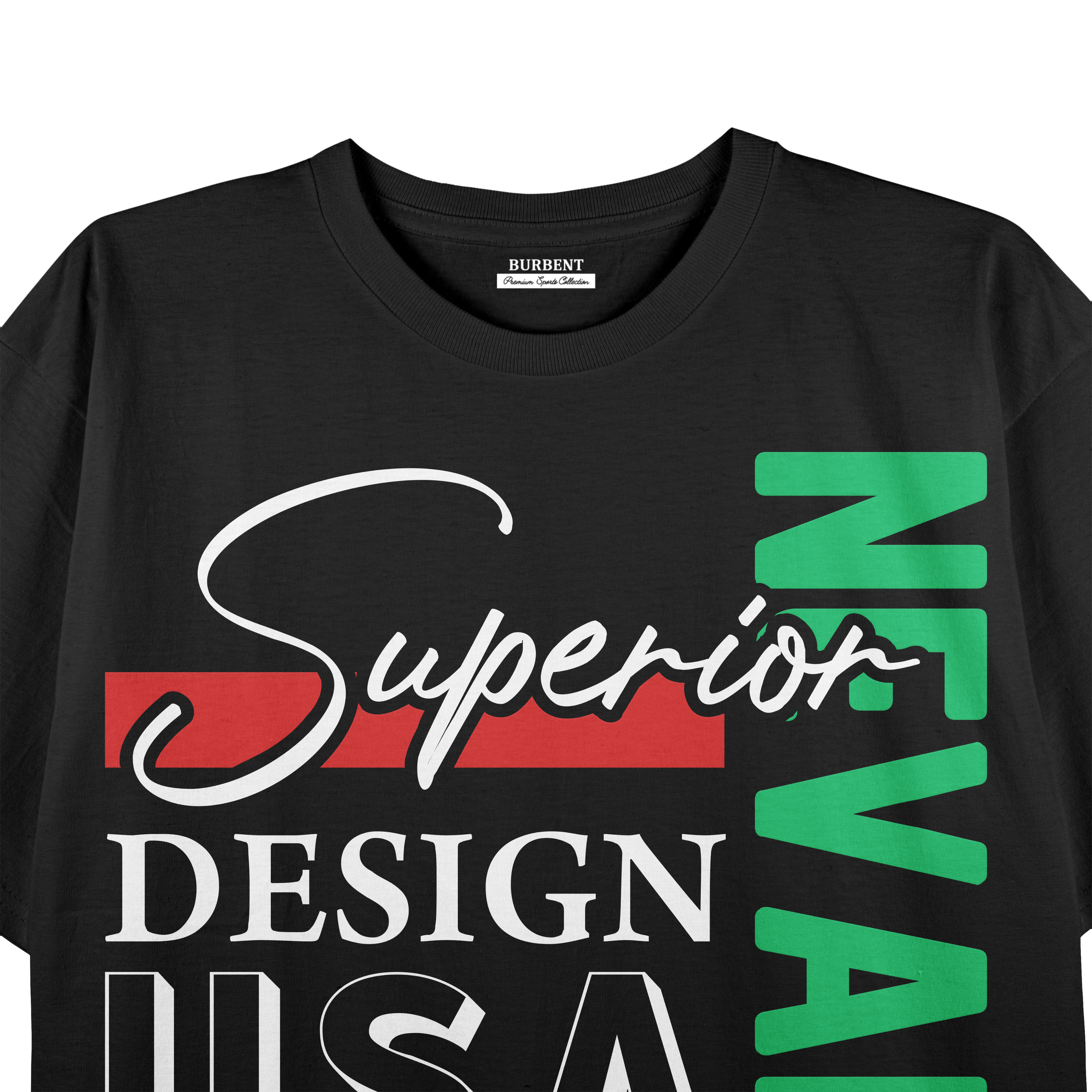 Superior Design USA Nevada Graphic Premium Stretch T-Shirt – Black
