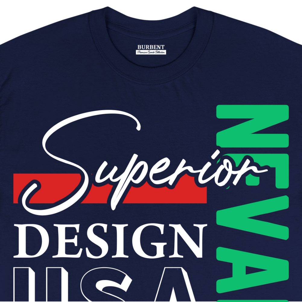 Navy Blue Superior USA Nevada Design Unisex T-Shirt