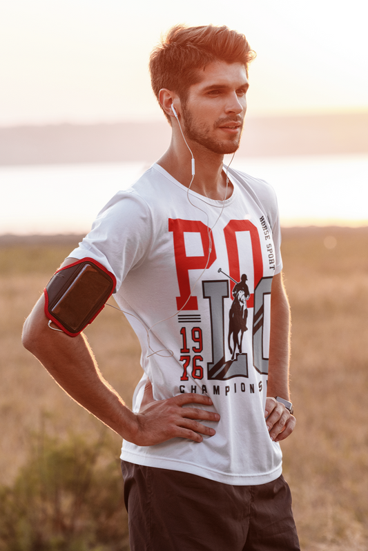 Polo Horse Sport Championship Tee - White - BURBENT®