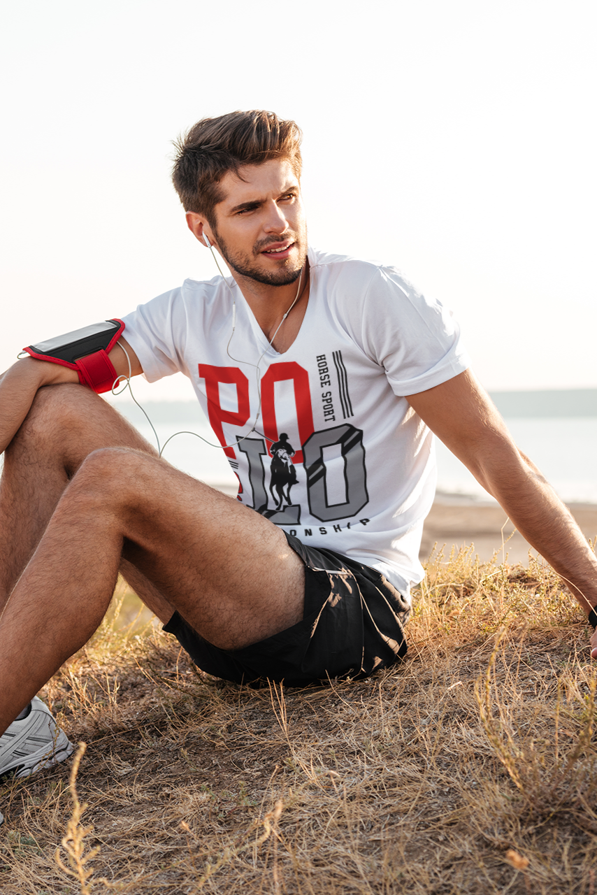 Polo Horse Sport Championship Tee - White - BURBENT®