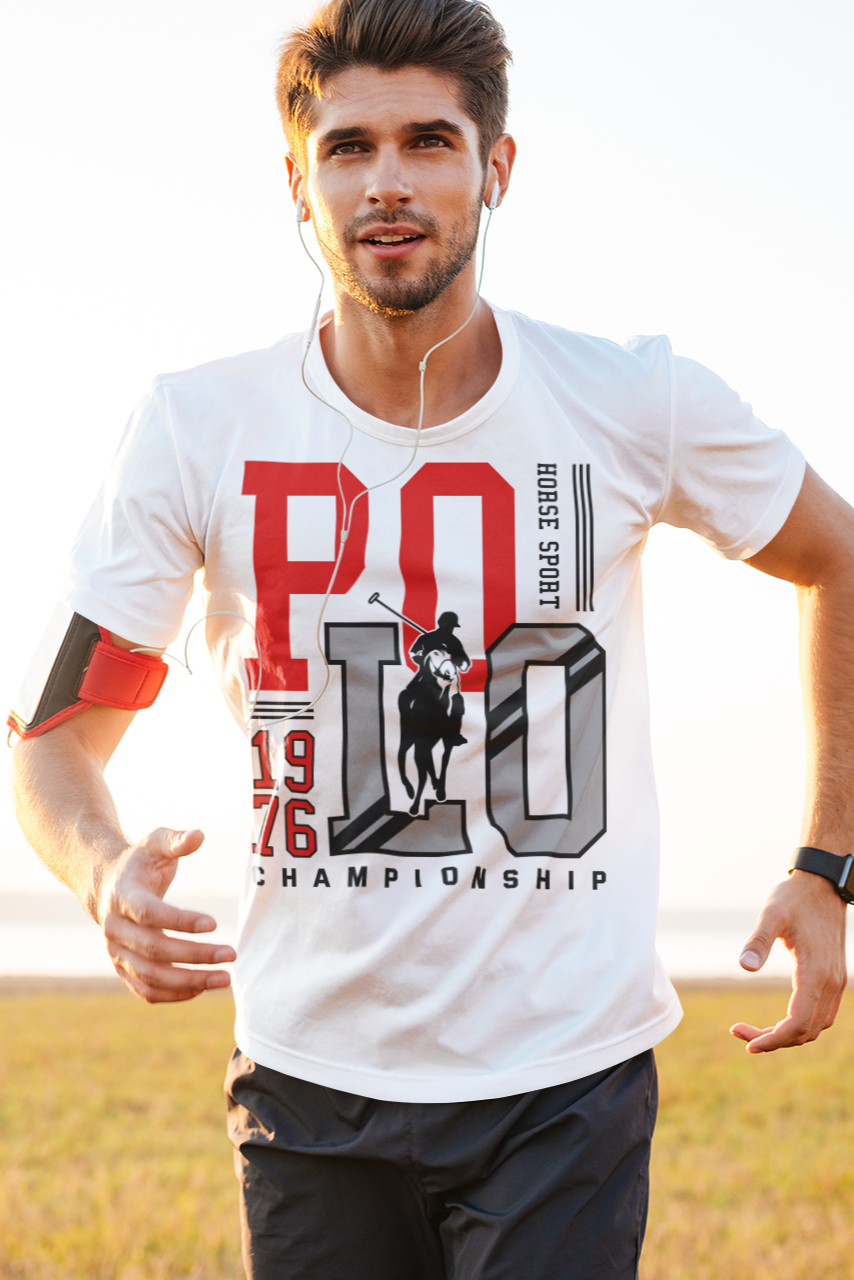 Polo Horse Sport Championship Tee - White - BURBENT®