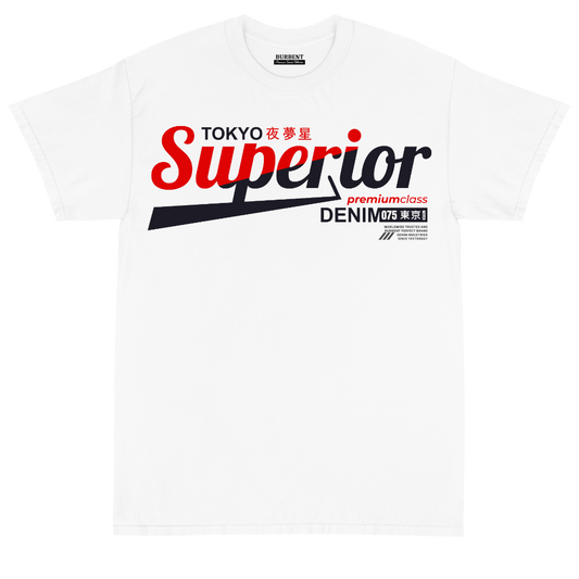 White Tokyo Superior Premium Class Unisex T-Shirt