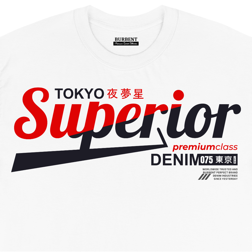 White Tokyo Superior Premium Class Unisex T-Shirt