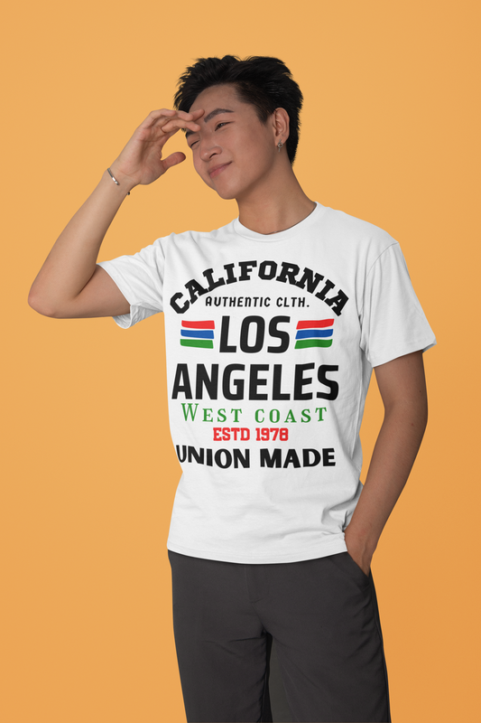 California Los Angeles Authentic Tee - White - BURBENT®
