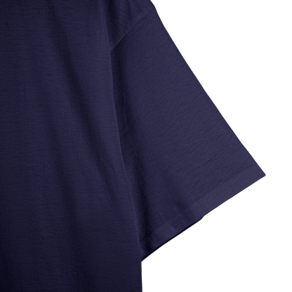 Navy Blue Unisex Regular Fit Tshirt - BURBENT®