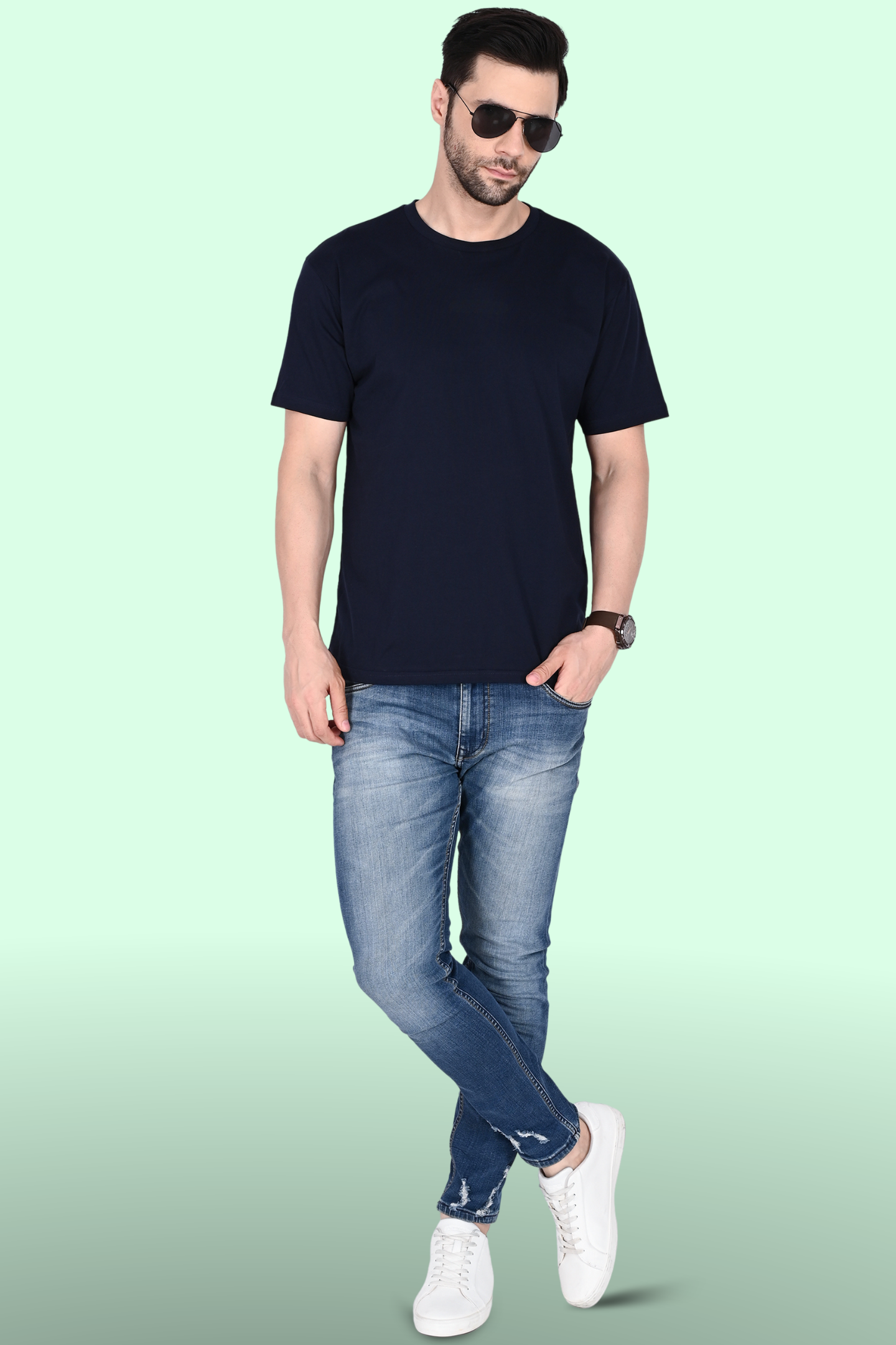 Navy Blue Unisex Supima® Cotton T-shirt