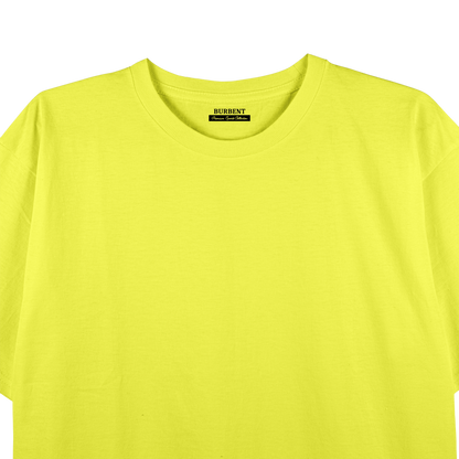 Neon Yellow Unisex Regular Fit Tshirt - BURBENT®