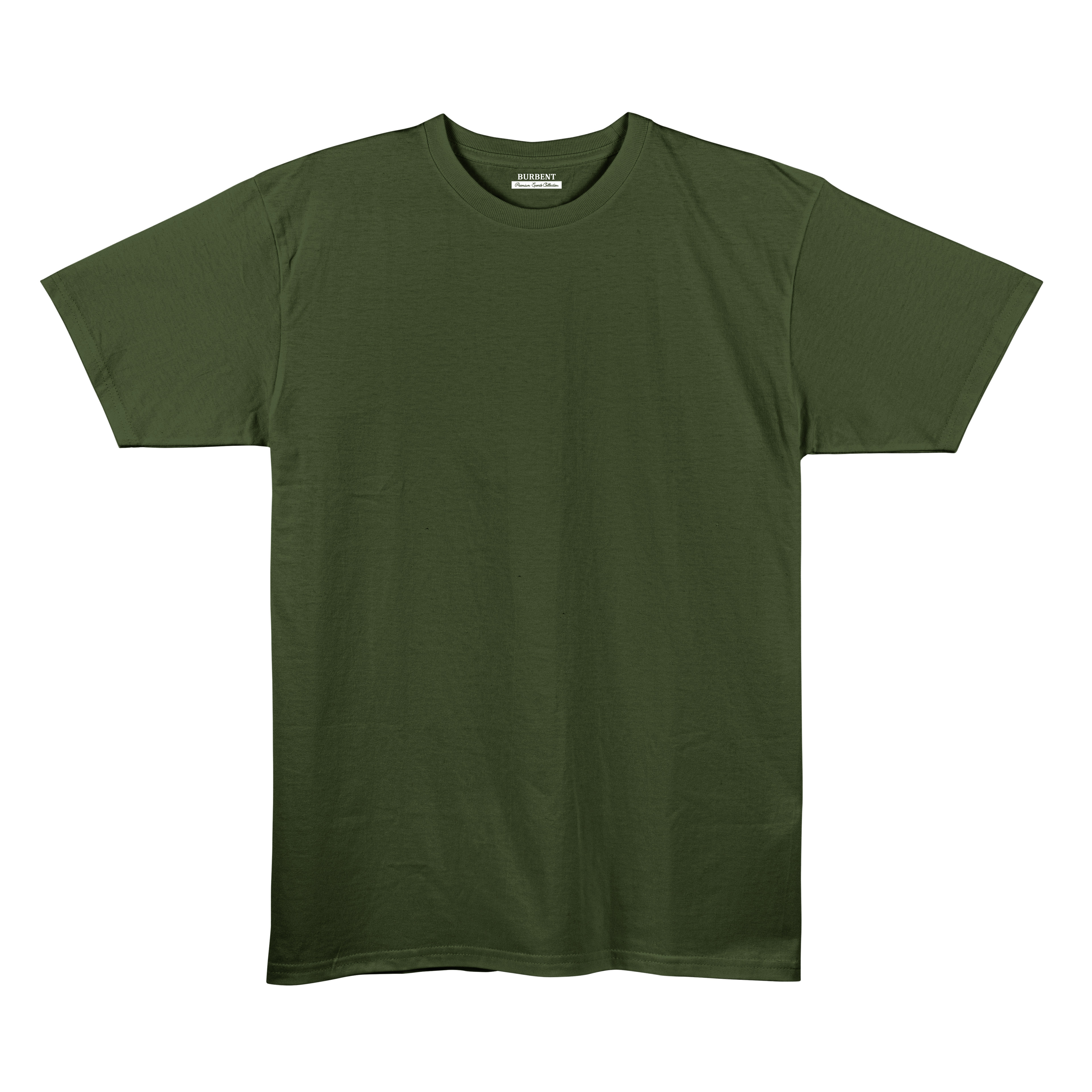 Olive Green Unisex Regular Fit Tshirt - BURBENT®