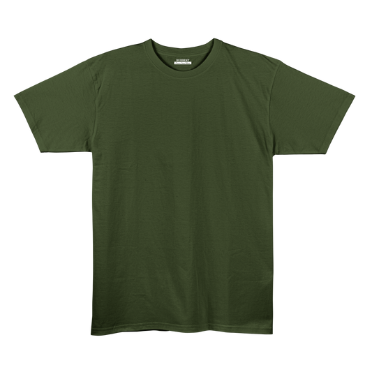 Olive Green Unisex Regular Fit Tshirt - BURBENT®