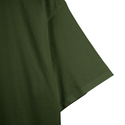 Olive Green Unisex Regular Fit Tshirt - BURBENT®