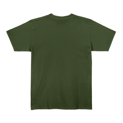 Olive Green Unisex Regular Fit Tshirt - BURBENT®