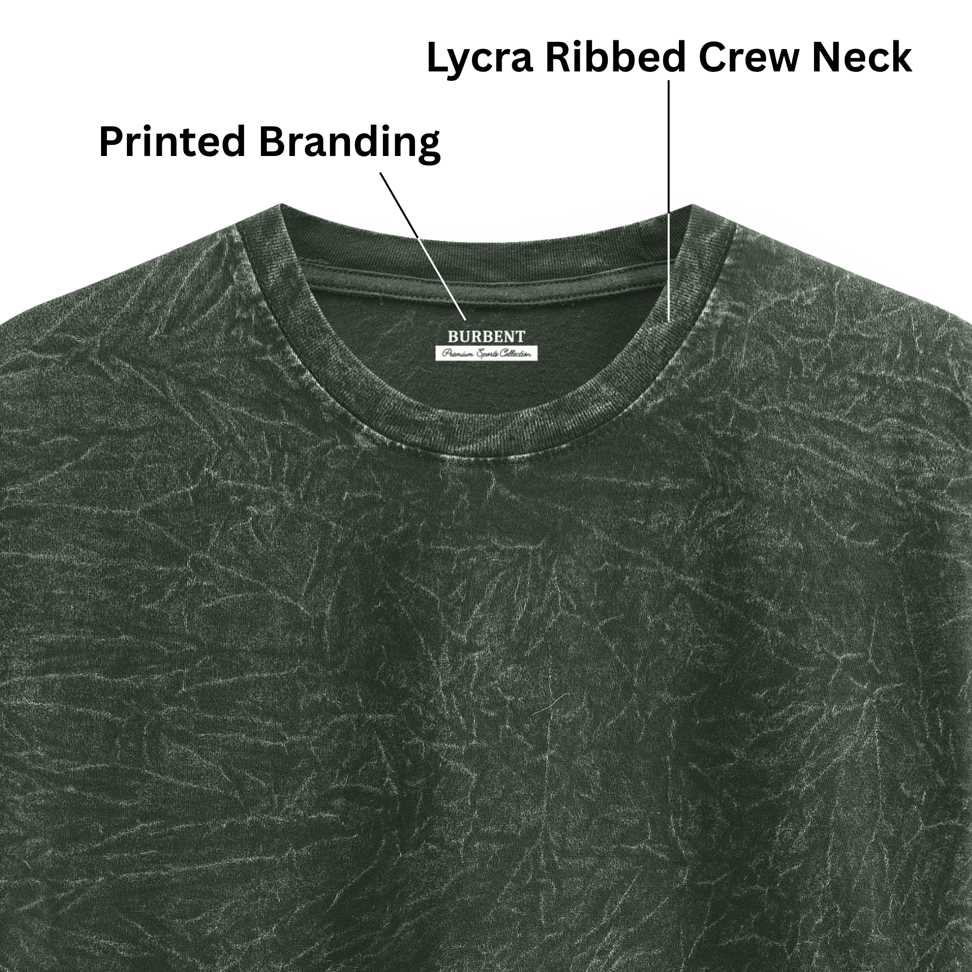 Vintage Olive Green Acid Washed Oversized T-Shirt