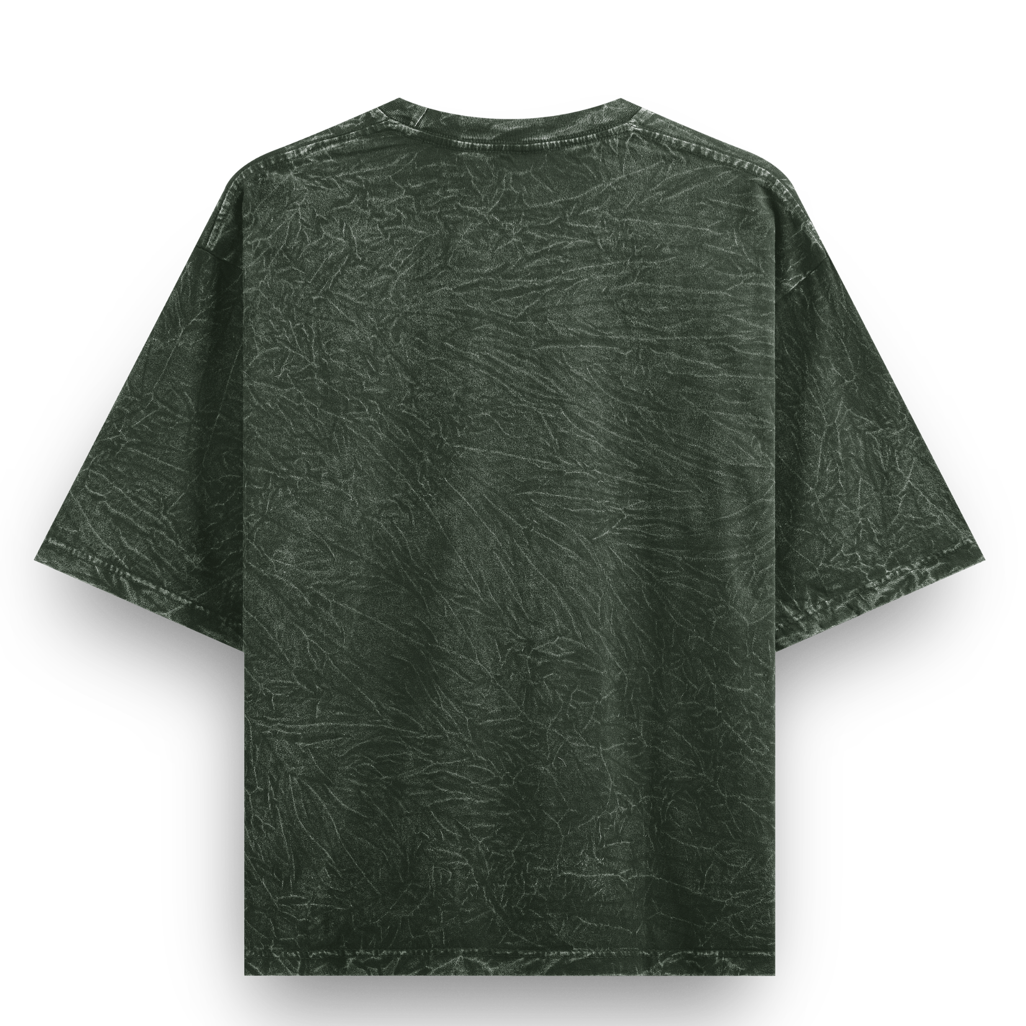 Vintage Olive Green Acid Washed Oversized T-Shirt